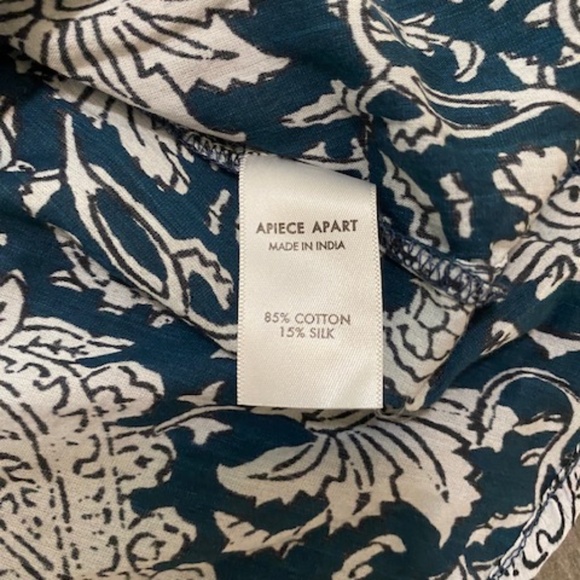 Apiece Apart Sabine Cotton Silk Floral Print Mini Dress Sz 0 - Picture 10 of 11